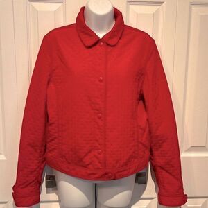 Hilary Radley Red Lightweight Jacket Size M‎